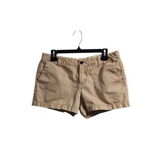 Merona Vintage y2k Tan Khaki Chino Shorts Size 10 Low Mid Rise